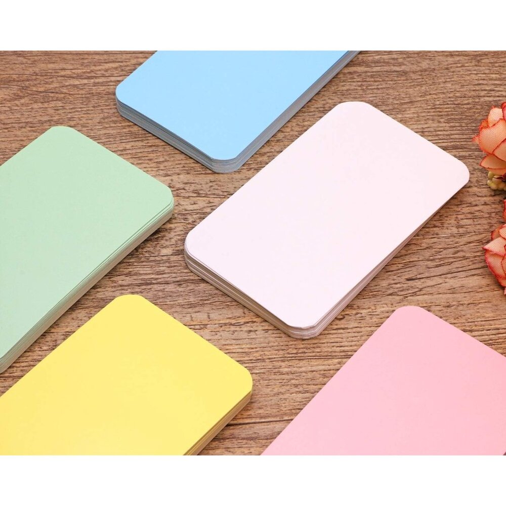 100PCS Small Blank Paper Message Note Business Cards Double-Sided Mini Greeting - Picture 4 of 6